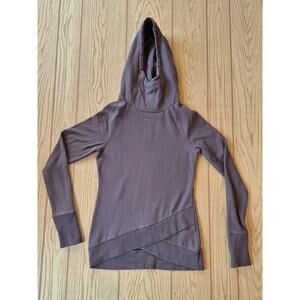 Marcella Geneva Cross Front Thumbhole Hoodie Size Med Womens EUC